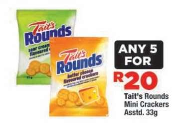 Tait's Rounds Mini Crackers