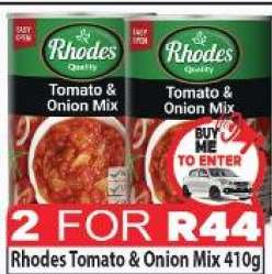 Rhodes Tomato & Onion Mix 410g