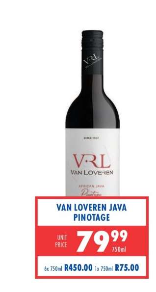 VAN LOVEREN JAVA PINOTAGE