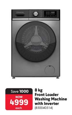 8 kg Front Loader Washing Machine with Inverter