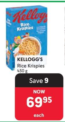 KELLOGG'S RICE KRISPIES