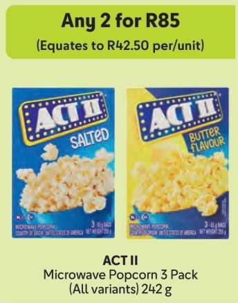 ACT II Microwave Popcorn 3 Pack