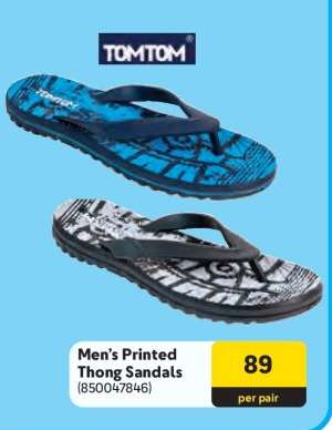 Men’s Printed Thong Sandals
