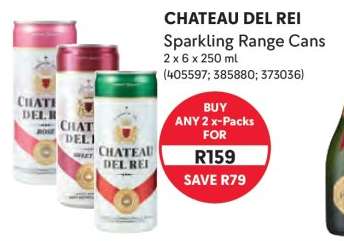 CHATEAU DEL REI Sparkling Range Cans