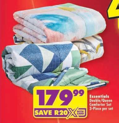 Essentials Double/Queen Comforter Set