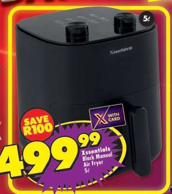 Xssentials Black Manual Air Fryer 5ℓ