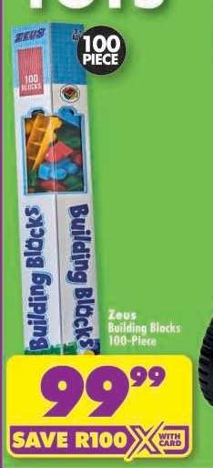 Zeus Building Blocks 100-Piece