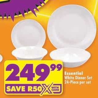 Essential White Dinner Set