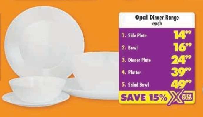 Opal Dinner Range