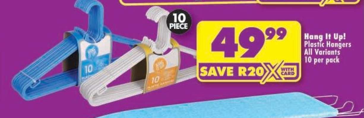 Hang It Up! Plastic Hangers