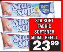 Sta Soft Fabric Softener 500ml Refill