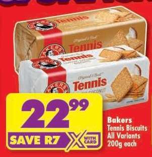 BAKERS TENNIS BISCUITS all variants 200g each