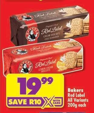 Bakers Red Label All Variants 200g each