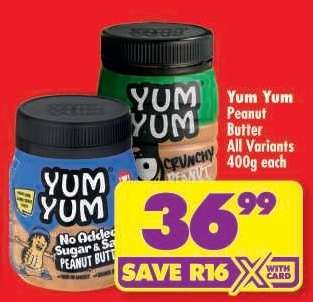 Yum Yum Peanut Butter
