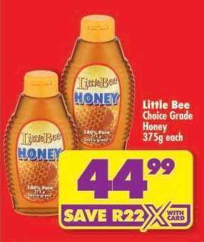 Little Bee Choice Grade Honey 375g each