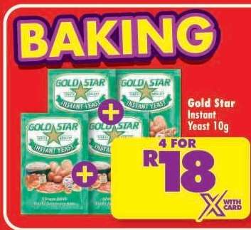 GOLD STAR INSTANT YEAST 10g