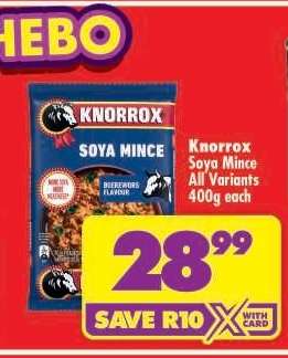 Knorrox Soya Mince All Variants 400g each