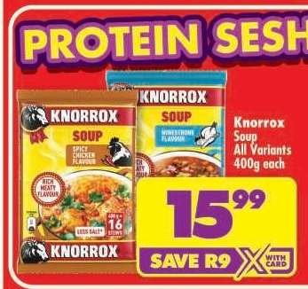 KNORROX SOUP all variants 400g each