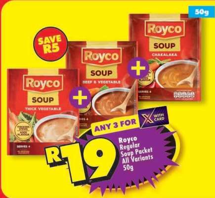 Royco Regular Soup Packet All Variants 50g