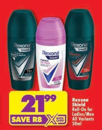 Rexona Shield Roll-On for Ladies/Men All Variants 50ml