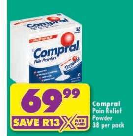 Compral Pain Relief Powder