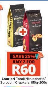 Laurieri Taralli/Bruschette/Scrocchi Crackers