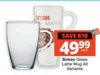 Simax Glass Latte Mug All Variants