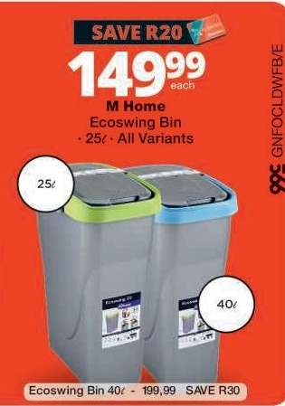 M-Home Ecoswing Bin