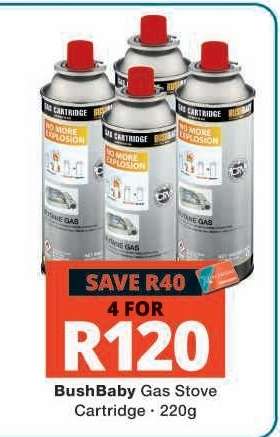 BushBaby Gas Stove Cartridge