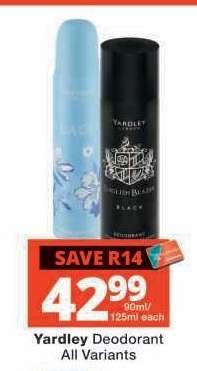 Yardley Deodorant