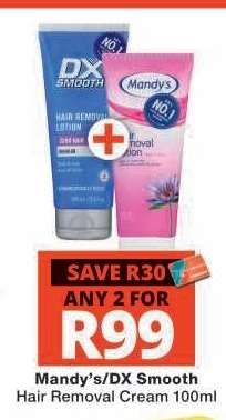 Mandy’s/DX Smooth Hair Removal Cream 100ml