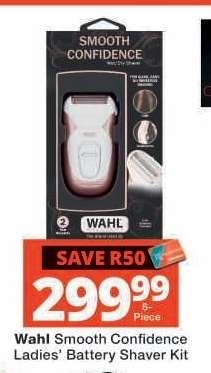 Wahl Smooth Confidence Ladies’ Battery Shaver Kit