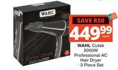 WAHL Cutek 2000W Professional AC Hair Dryer