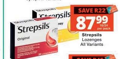 STREPSILS LOZENGES