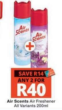 AIR SCENTS AIR FRESHENER
