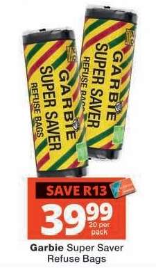 Garbie Super Saver Refuse Bags