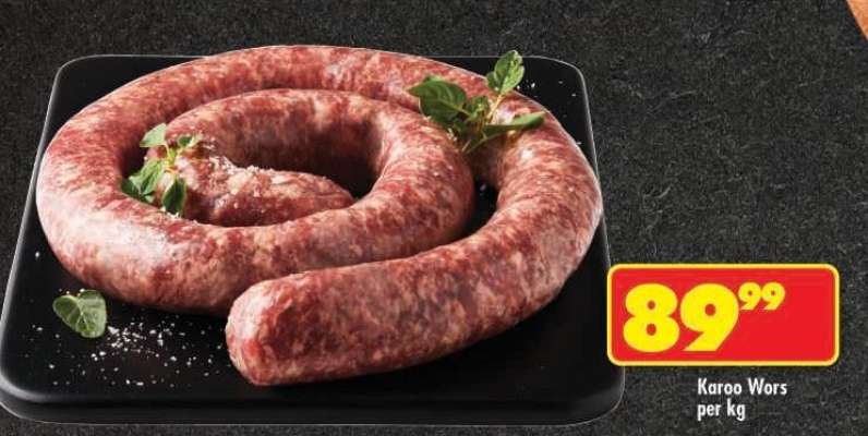 KAROO WORS per kg