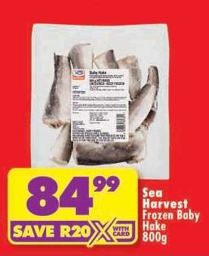 SEA HARVEST FROZEN BABY HAKE