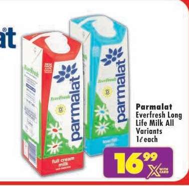 Parmalat Everfresh Long Life Milk All Variants
