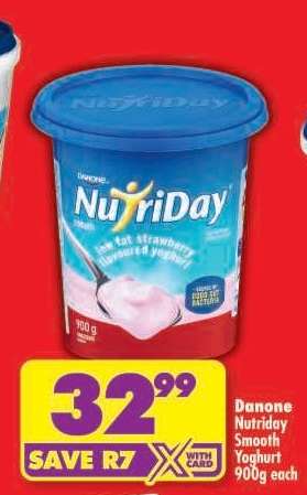 Danone Nutriday Smooth Yoghurt 900g