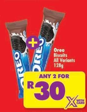 Oreo Biscuits All Variants 128g