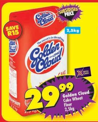 Golden Cloud Cake
Wheat Flour 2.5kg