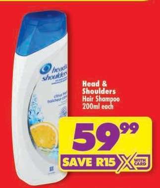 Head & Shoulders Hair Shampoo 200ml each