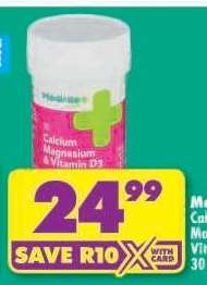 MediRite Calcium Magnesium & Vitamin D3 30