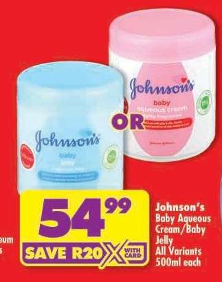 JOHNSON'S BABY AQUEOUS CREAM/BABY JELLY