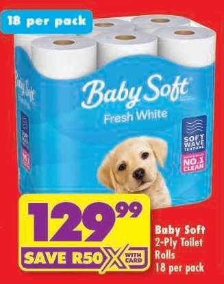 Baby Soft 2-Ply Toilet Rolls
