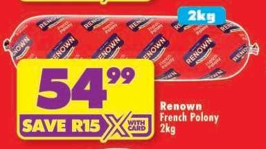 RENOWN FRENCH POLONY 2kg