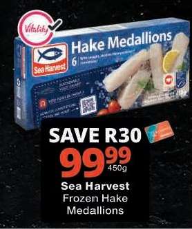 Sea Harvest Frozen Hake Medallions