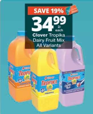 Clover Tropika Dairy Fruit Mix