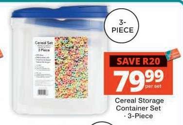 Cereal Storage Container Set